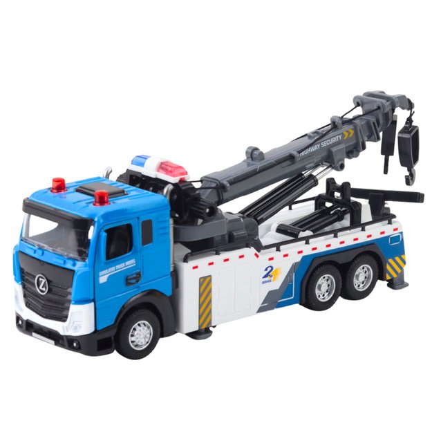Vehicle Boom Truck Tow Truck Metal Cabin Lights Sounds 1