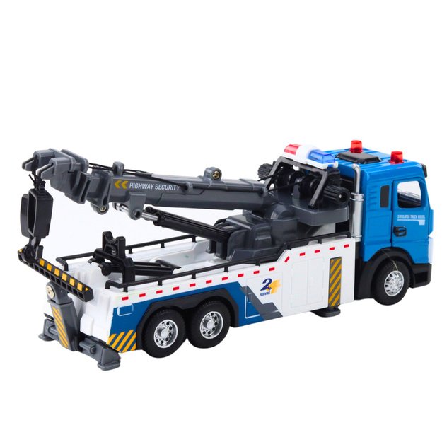 Vehicle Boom Truck Tow Truck Metal Cabin Lights Sounds 3