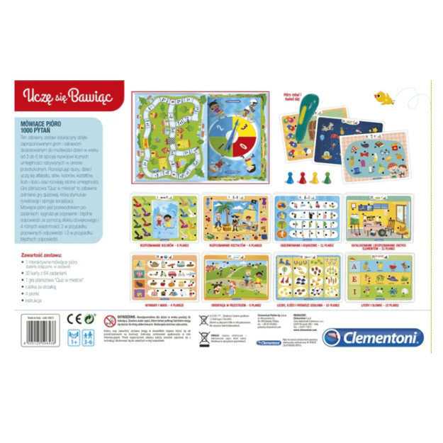 Talking Pen 1000 Questions Learn & Have Fun Polish Language Clementoni 50653 4