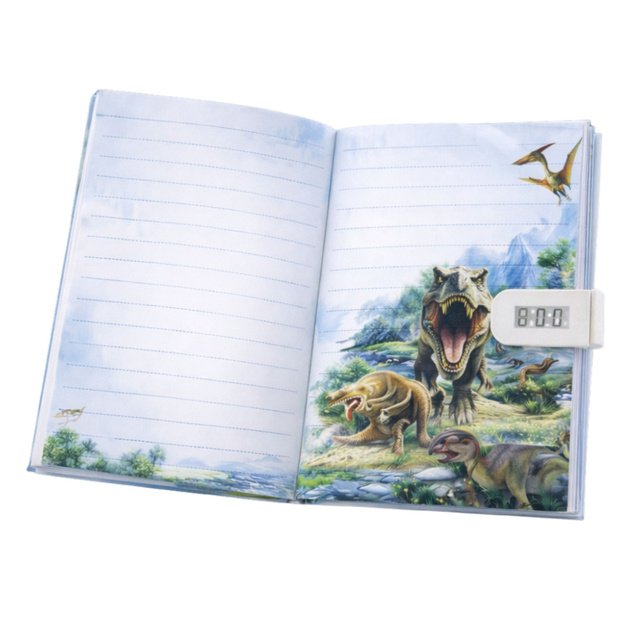 Diary Notebook Code Dinosaurs Melodies Colored Pages 2