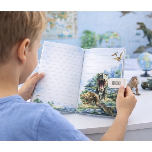 Diary Notebook Code Dinosaurs Melodies Colored Pages 4