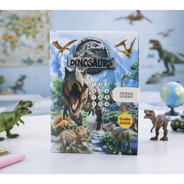 Diary Notebook Code Dinosaurs Melodies Colored Pages 3