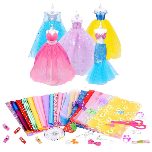 DIY Creative Kit for Designing and Sewing Doll Clothes