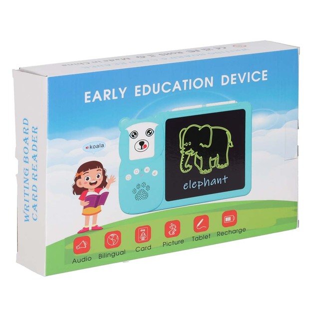 Anglų kalbos žodyno mokymosi kortelių skaitymo kortelė flipchart blue 14