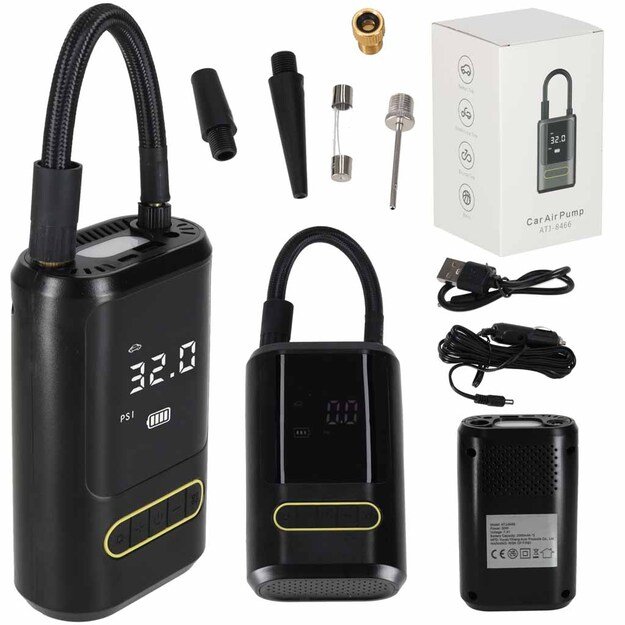 Elektrinis dviračių siurblys automobilio powerbank USB 8