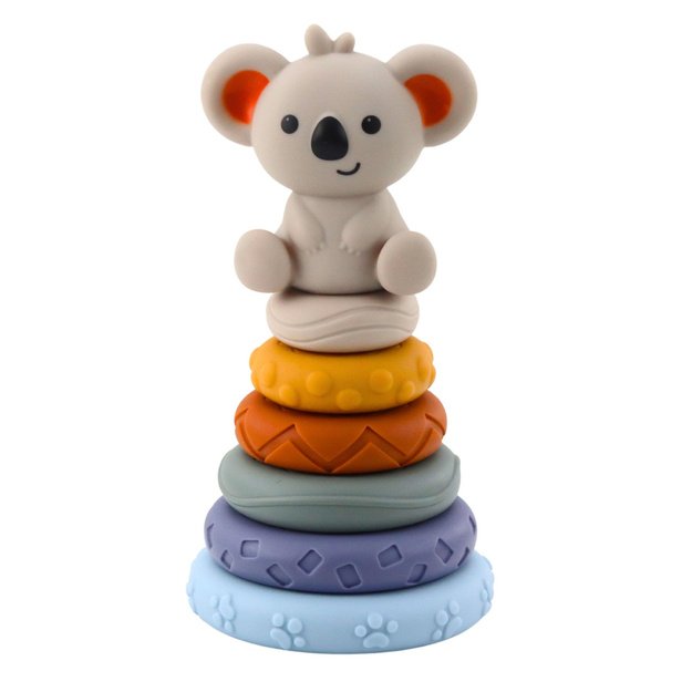 Sensory Educational Blocks Tower of Soft Rubber Blocks Koala 13 pcs. 1