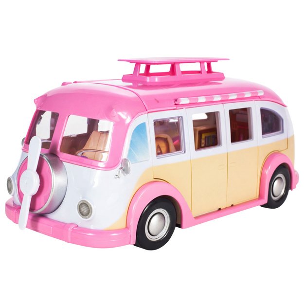 Ica Cream Car Camper Ice Cream Parlor For Dolls Foldable Pink 1
