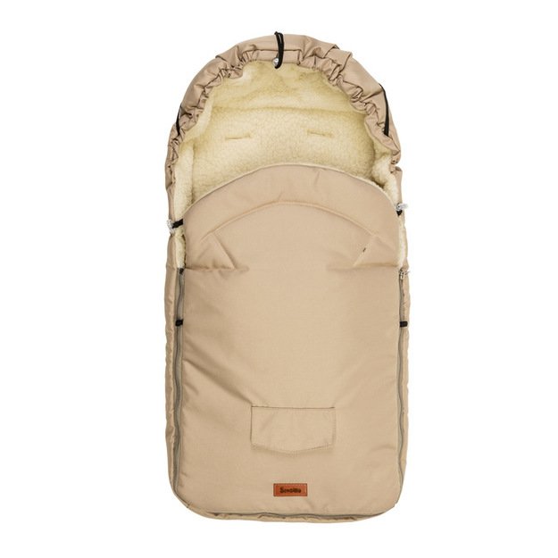 Romper Bag for Pushchair– cappuccino wool (95x40) 