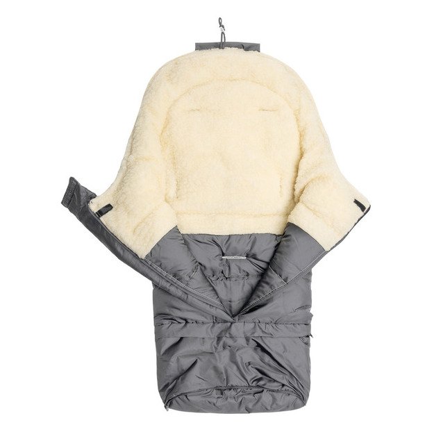 Combi 3in1 Romper bag – grey/wool