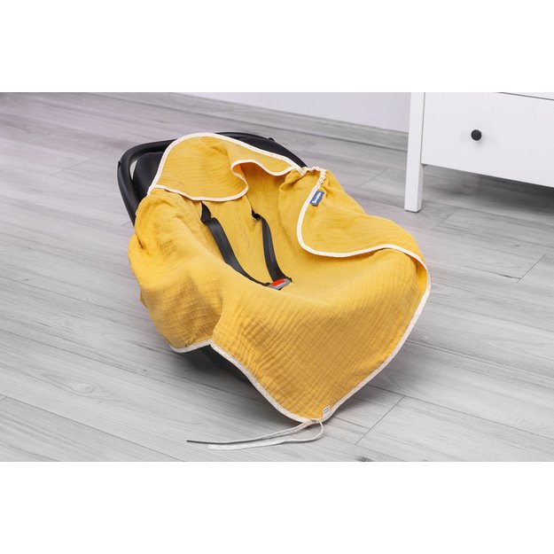 Vaiko sėdynės muslino apklotas vasarai – garstyčios 3