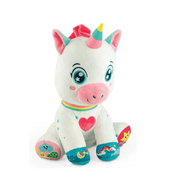 Saldus interaktyvus pliušinis vienaragis, šviečia ir dainuoja lenkų kalba Clementoni 50937 3