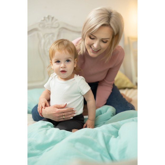 2 elementų MUSLIN patalynė mėtų spalvos 100x135 cm 10