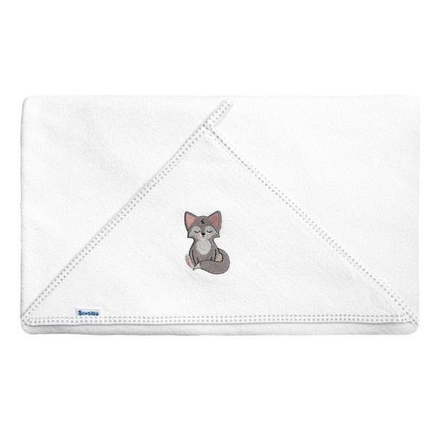 TERRY BATH COVER 100X100 WHITE WOLF