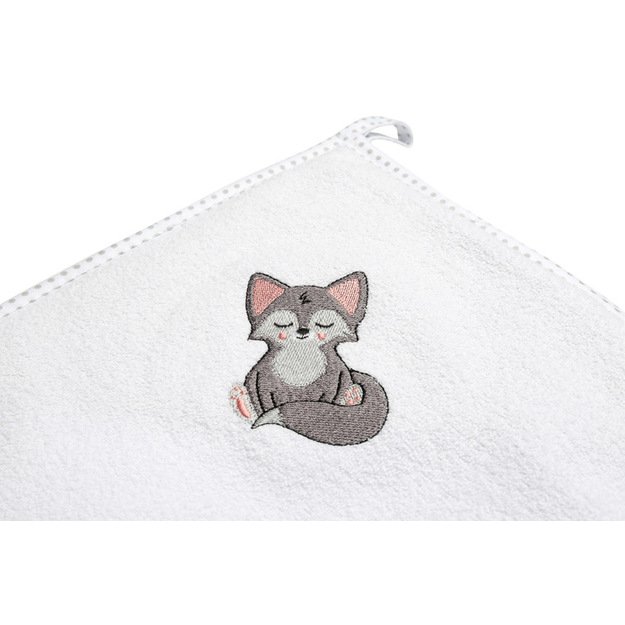 TERRY BATH COVER 100X100 WHITE WOLF