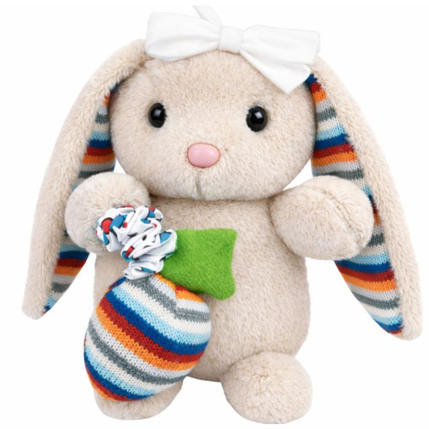 MINKŠTAS PLIUŠINIS ZUIKUTIS SU MUZIKINE DĖŽUTE IR LOPŠINE 1