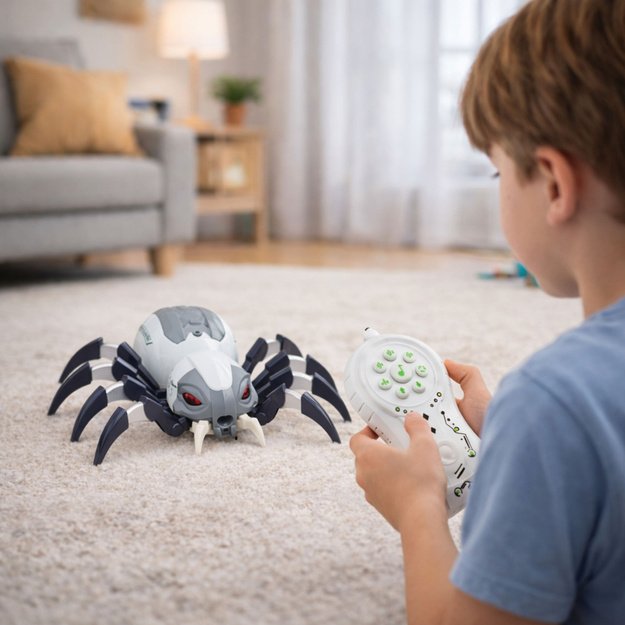 DIDELIS NUOTOLINIO VALDYMO VORO ROBOTAS SU DŪMAIS, ŠVIESOMIS IR GARSU 5