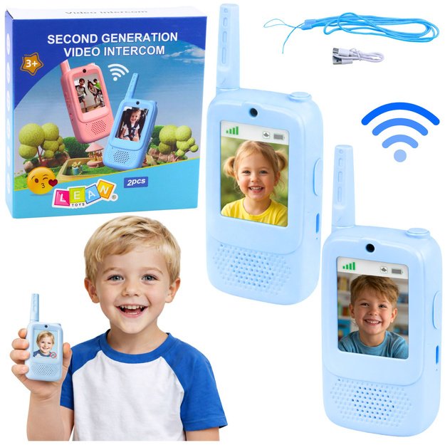 VAIKAMS SKIRTI IŠĖJIMO BŪDAI SU VAIZDO SKAMBUČIAIS ​​IR ŽINUTĖMIS, Mėlyna