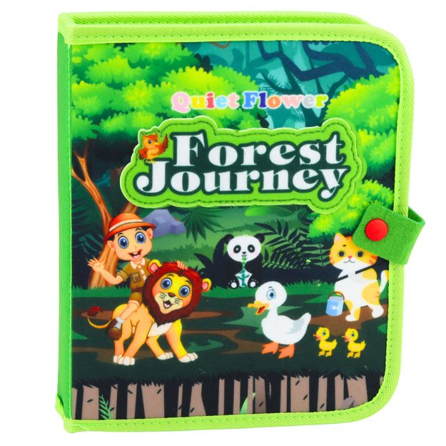 3D Felt Sensory Educational Book Wild Animals 4