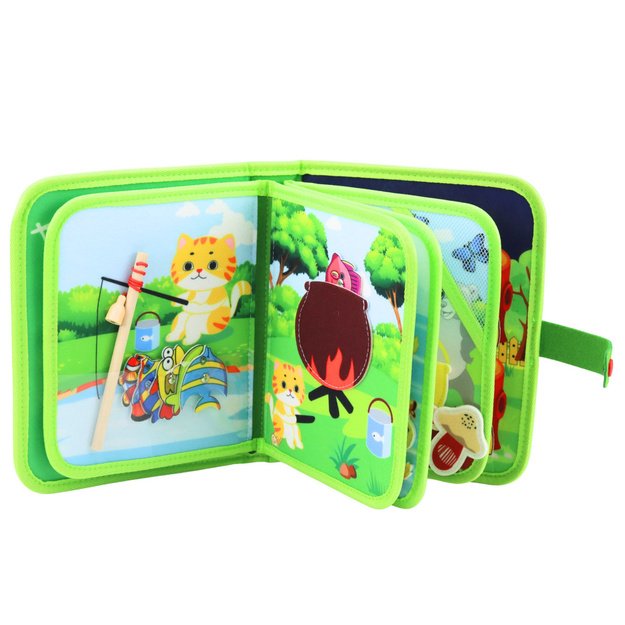 3D Felt Sensory Educational Book Wild Animals 1