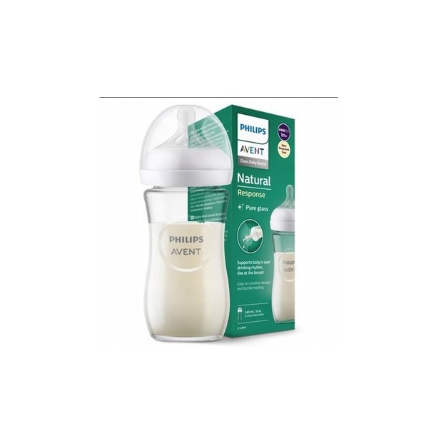 SCY933/01 RESPONSIVE NATURAL GLASS BOTTLE 240ML