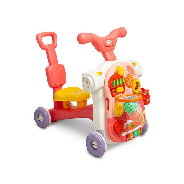 MULTIFUNCTIONAL WALKER TOY 5IN1 PINK