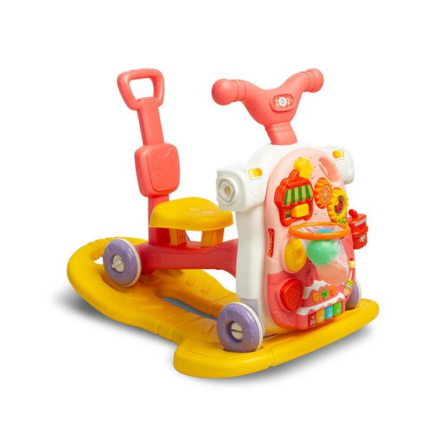 MULTIFUNCTIONAL WALKER TOY 5IN1 PINK