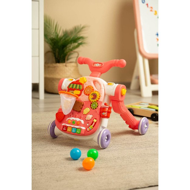 MULTIFUNCTIONAL WALKER TOY 5IN1 PINK
