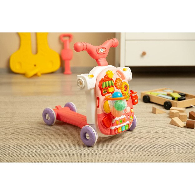 MULTIFUNCTIONAL WALKER TOY 5IN1 PINK