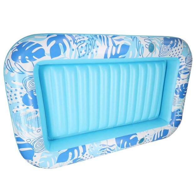 Pripučiamas plaukimo čiužinys, gultas su pagalvėle 175 cm mėlynos spalvos