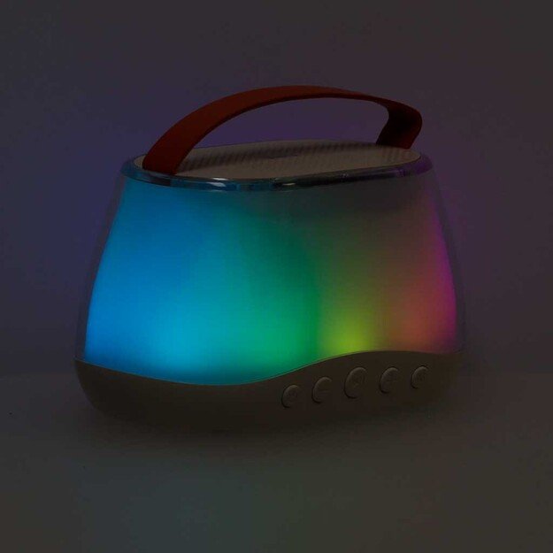 Karaokės rinkinys  Bluetooth  garsiakalbis LED RGB 2 mikrofonai USB 6