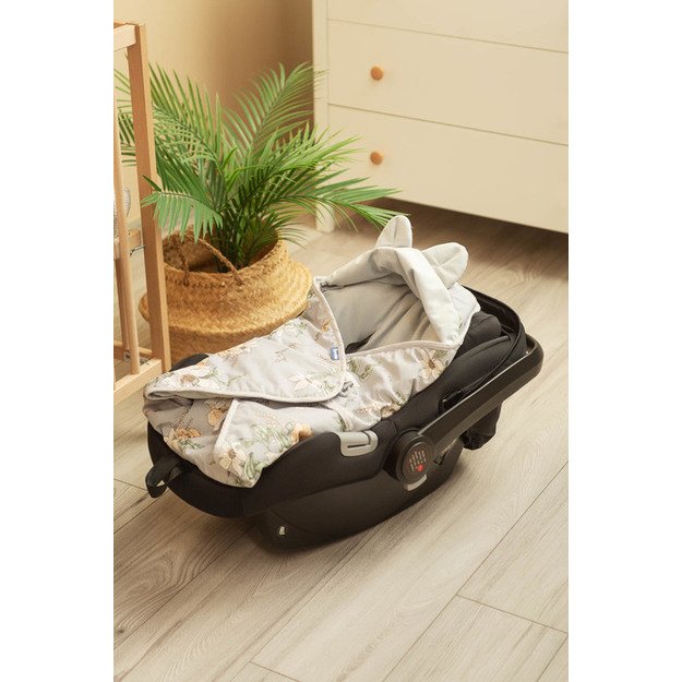 Velvet carry-cot swaddle blanket – LILY GRAY