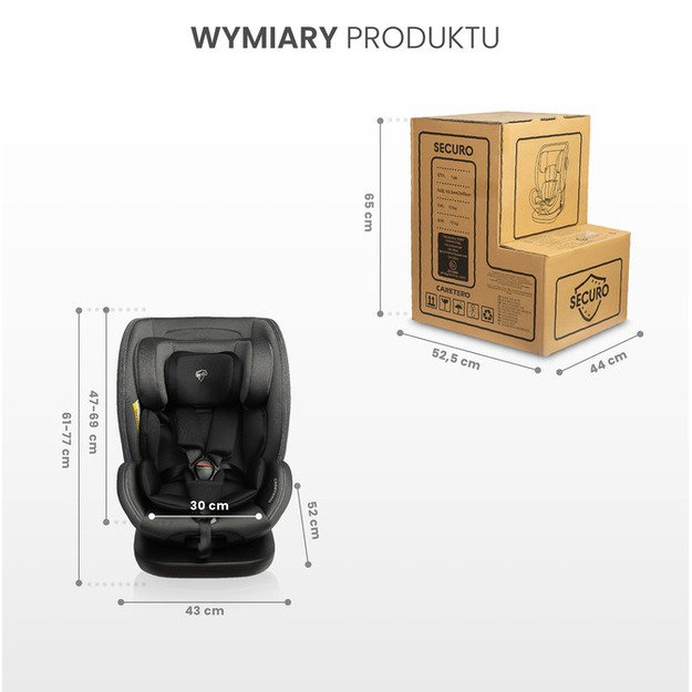 AUTOMOBILINĖ KĖDUTĖ SECURO I-SIZE PURVINAI ROŽINĖ (40-150) 10