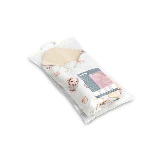 Kūdikio vokelis BEIGE BUNNY 75x75 2