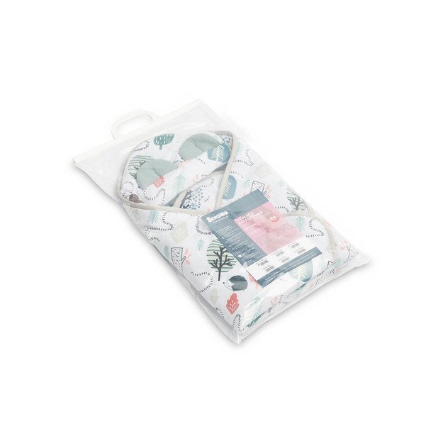 MUSLINO ANTKLODĖ NEŠIOJAMAI LOVYTEI - SMARAGDINIS EŽIUKAS 1