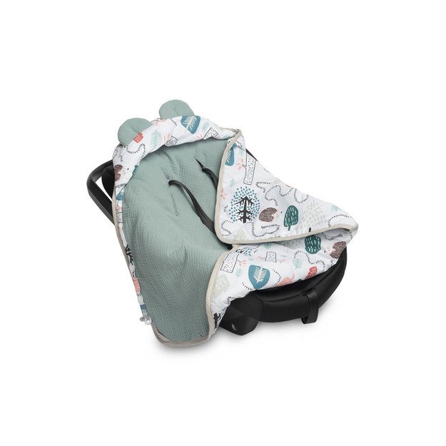 MUSLINO ANTKLODĖ NEŠIOJAMAI LOVYTEI - SMARAGDINIS EŽIUKAS 5