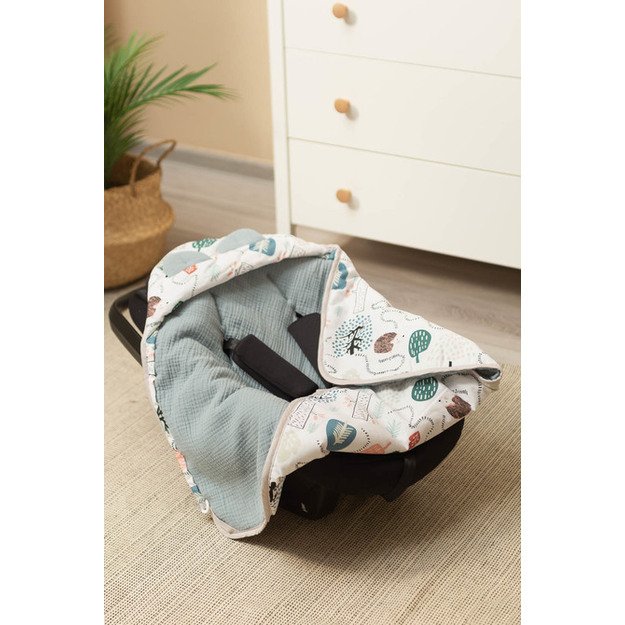 MUSLINO ANTKLODĖ NEŠIOJAMAI LOVYTEI - SMARAGDINIS EŽIUKAS 6