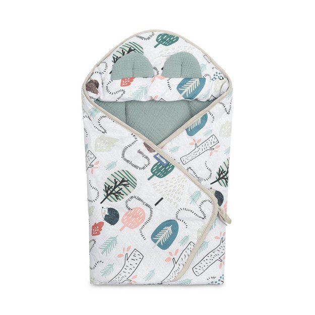 MUSLINO ANTKLODĖ NEŠIOJAMAI LOVYTEI - SMARAGDINIS EŽIUKAS 4