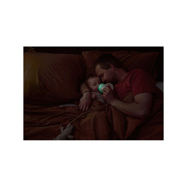 SCD838/17 DOVANŲ RINKINYS BUTELIUKAS 260 ML NAKTINIAM VAIKAMS + REAKTYVUS ČIULPTUKAS NAKTINIS NATŪRALUS