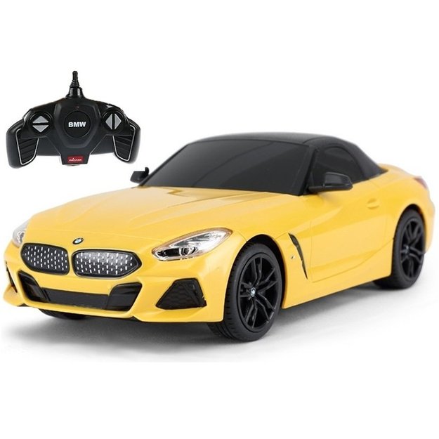 Nuotolinio valdymo automobilis BMW Z4 Roadster Rastar 1:18 geltonas