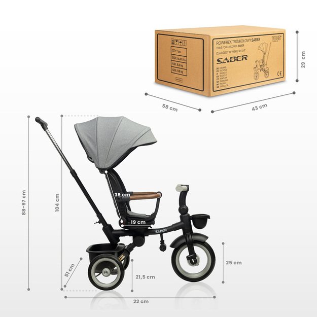 TRIRATIS SABALAS RAUDONAS 39