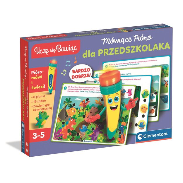 Talking Pen 500 Questions for Preschoolers Polish Language Clementoni 50390