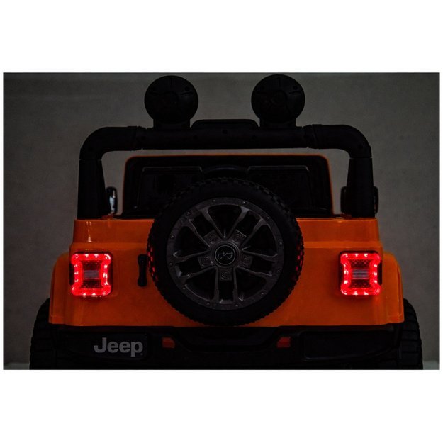 Jeep Rubicon 4x4 Battery-Powered Vehicle DK-JWR556 4x200W 24V Orange
