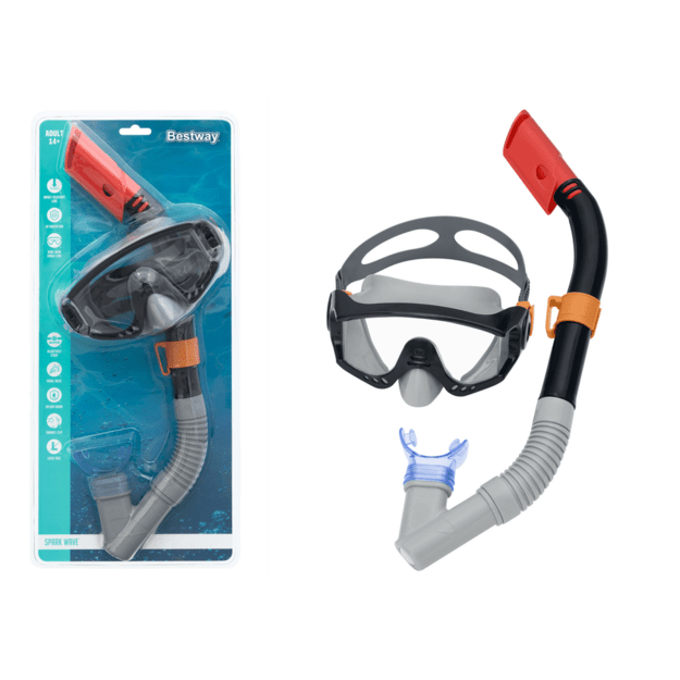 Diving Set Black Mask Snorkel Bestway 24068