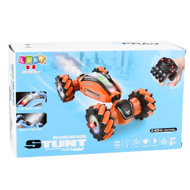 RC Stunt Car with Gesture Control, Lights, Sound, Smoke