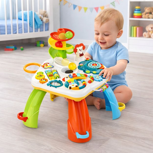 Educational Table Interactive Piano Slide For Balls Moving El.