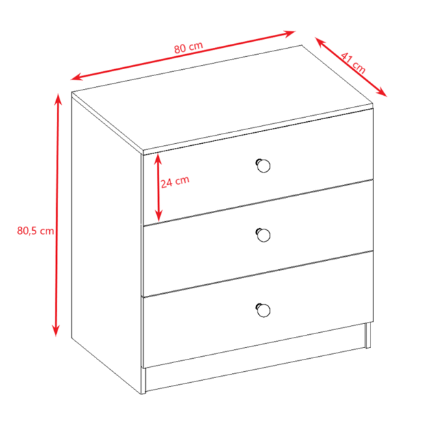Chest of drawers babydreams white truck
