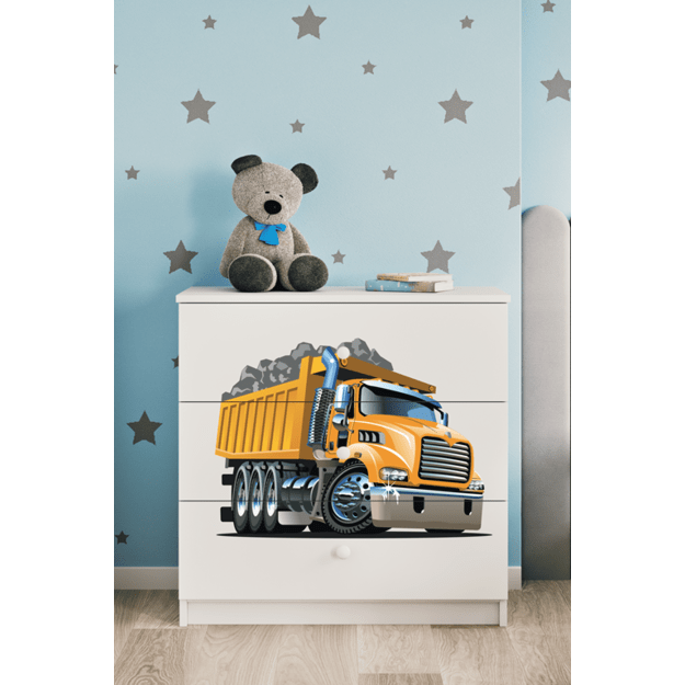 Chest of drawers babydreams white truck