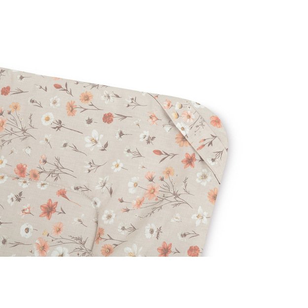 BABY WRAP VELVET BLOOM BEIGE 75X75