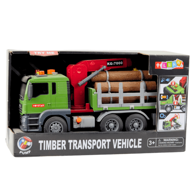 Truck Timber Transport Crane Logs Wood Lights Sounds 3