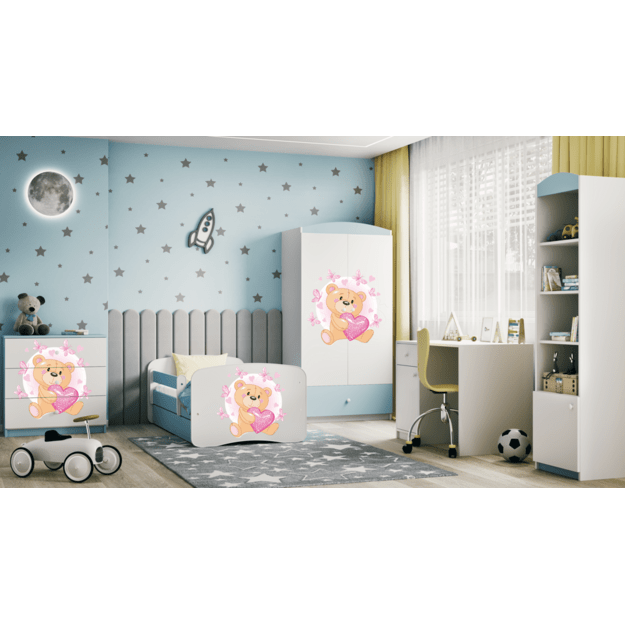 Lova babydreams blue teddybear butterflies be stalčiaus be čiužinio 180/80 5